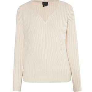 TAXIEN Gebreide damestrui, lichtbeige, XL/XXL