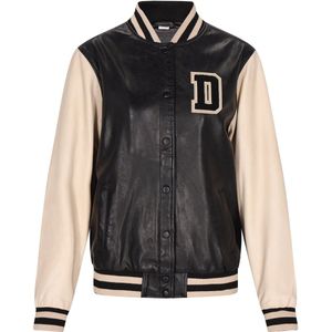 Dreimaster - Jas - Zwart en Wit - Leren Jas - Regular Fit