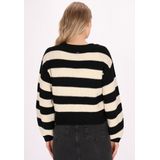 Dreimaster - Jumper - Zwart - Dames - V-hals - Lange Mouwen