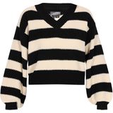 Dreimaster - Jumper - Zwart - Dames - V-hals - Lange Mouwen