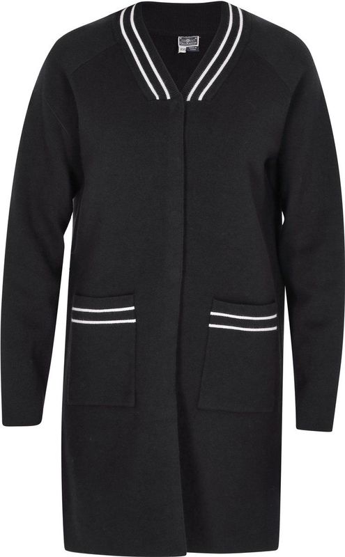 DreiMaster - Vintage - Gebreid Vest - Zwart/Wit