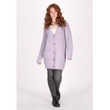 DreiMaster - Vintage - Gebreid Vest - Bruin / Lichtlila