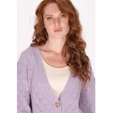 DreiMaster - Vintage - Gebreid Vest - Bruin / Lichtlila