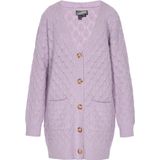 DreiMaster - Vintage - Gebreid Vest - Bruin / Lichtlila