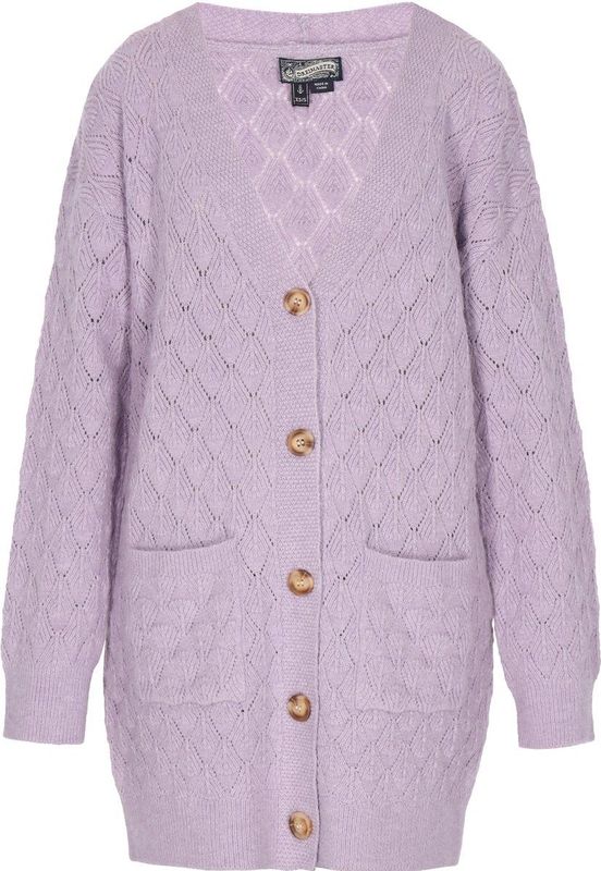 DreiMaster - Vintage - Gebreid Vest - Bruin / Lichtlila