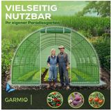 Foliengewächshaus CARINI, Tomatenzelt, winterfest, 6x3x2m, Frühbeet, Pflanzenhaus