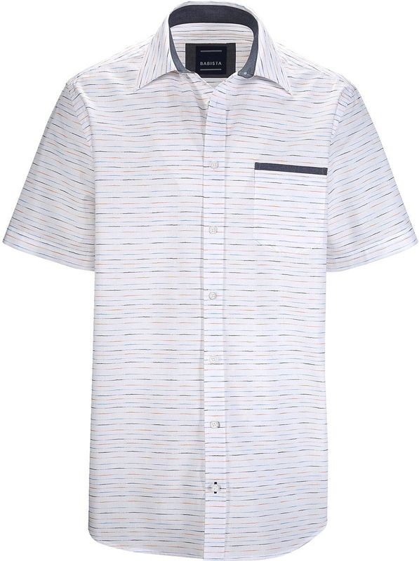 BABISTA - SORIANEZ - Overhemd - Wit - Katoen - Korte Mouwen