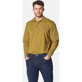 Poloshirt - Donkergeel - MILANVETZO - Lange Mouwen