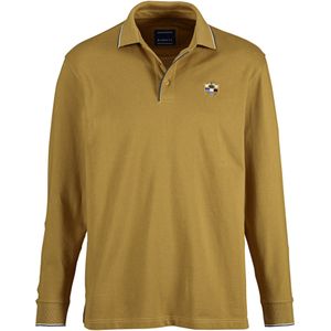 Poloshirt - Donkergeel - MILANVETZO - Lange Mouwen