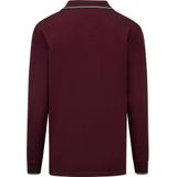 Poloshirt - Donkerrood - MILANVETZO - Lange Mouwen