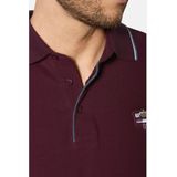Poloshirt - Donkerrood - MILANVETZO - Lange Mouwen