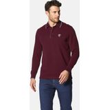 Poloshirt - Donkerrood - MILANVETZO - Lange Mouwen