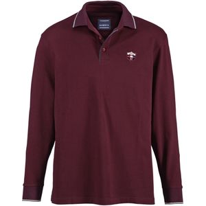 Poloshirt - Donkerrood - MILANVETZO - Lange Mouwen