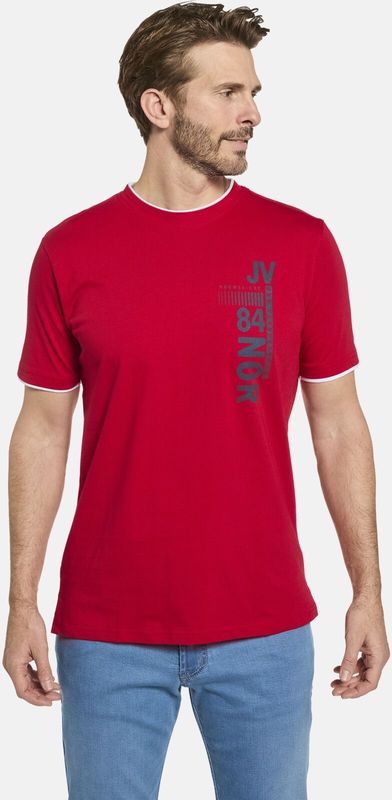 Jan Vanderstorm - Flemming - T-shirt - Navy/Rood