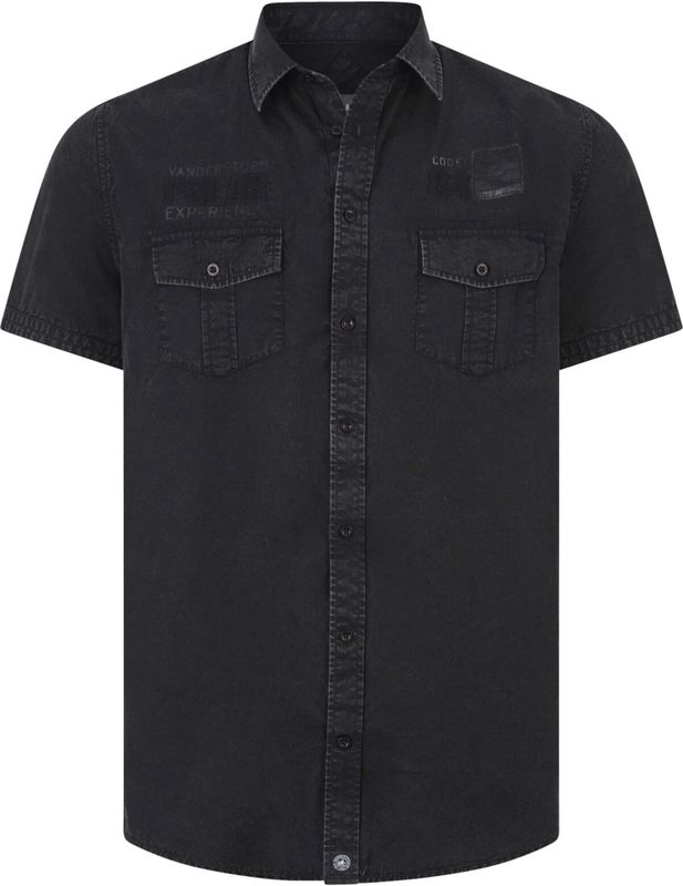 Jan Vanderstorm - ALPRI - Overhemd - Donkergrijs - Korte Mouwen