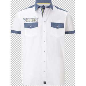 Jan Vanderstorm Overhemd Korte mouw wit