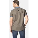 Jan Vanderstorm - Overhemd - Beige - Comfort Fit - Halve Mouw