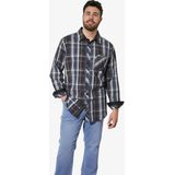 DUKE - THORNEY - Overhemd - Blauw - Geruit