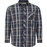 DUKE - THORNEY - Overhemd - Blauw - Geruit