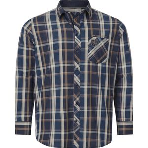 DUKE - THORNEY - Overhemd - Blauw - Geruit