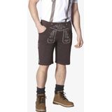 Jan Vanderstorm - Dennik - Sweatbermuda - Donkerbruin