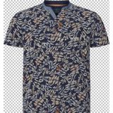 Charles Colby T-Shirt donkerblauw, Motief