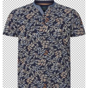 Charles Colby herren T-Shirt - 60/62 - donkerblauw