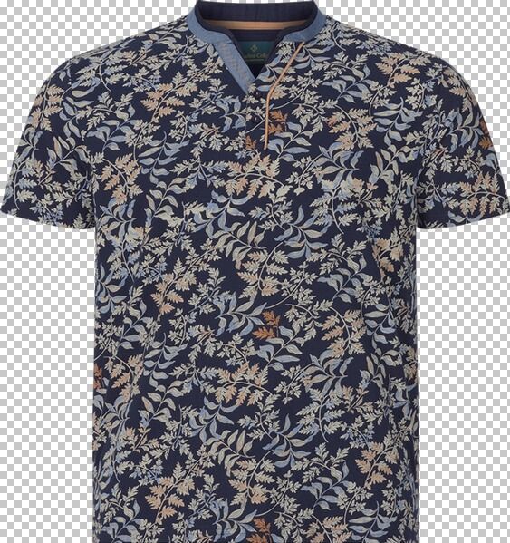 Charles Colby T-Shirt donkerblauw, Motief