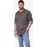 DUKE - MALACHAI - Overhemd - Donkerrood - Geruit