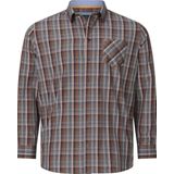 DUKE - MALACHAI - Overhemd - Donkerrood - Geruit