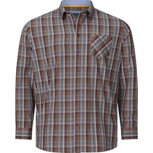 DUKE - MALACHAI - Overhemd - Donkerrood - Geruit