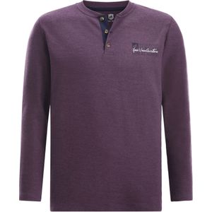 Jan Vanderstorm - IVOR - Shirt - Donkerrood - Lange Mouwen