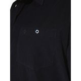 Charles Colby - Duke Nilson - Corduroy Overhemd - Donkerblauw - +Comfort Fit