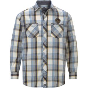 Jan Vanderstorm Overhemd donkerblauw, Ruit