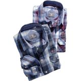 Jan Vanderstorm - KAITAR - Overhemd - Blauw - 100% Katoen - +Fit Collectie