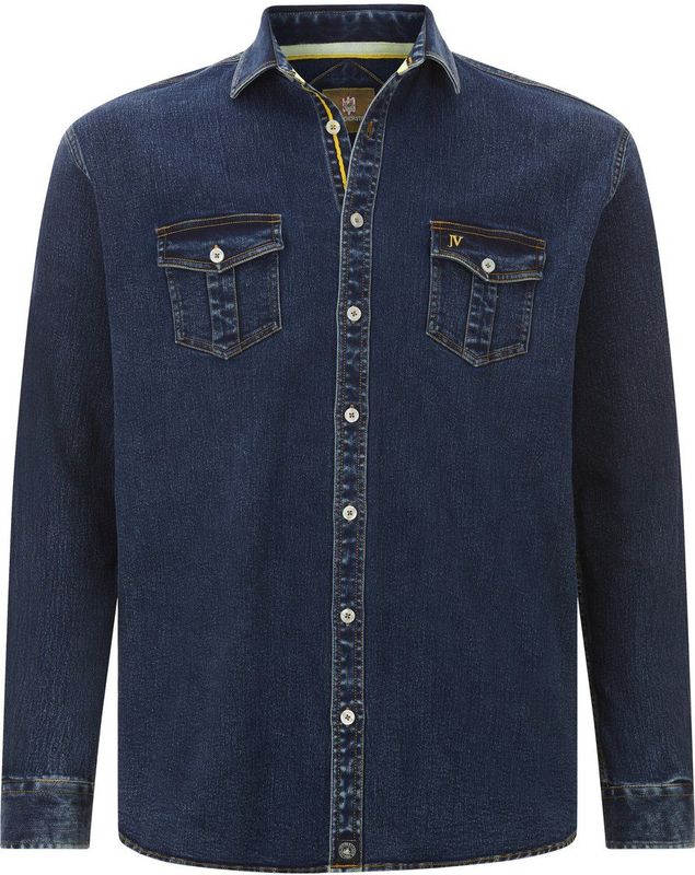 Jan Vanderstorm - OLAVIK - Denim Overhemd - Donkerblauw