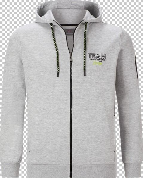 Jan Vanderstorm - ODGRIM - Sweatvest - Zilvergrijs - Herenmode in Grote Maten