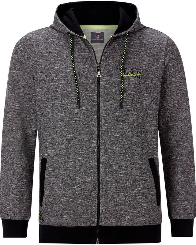 Jan Vanderstorm - RUMOLT - Sweatvest - Zwart - Herenmode in Grote Maten