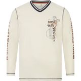 Jan Vanderstorm - RAGNHILD - Shirt - Wolwit - Lange Mouwen