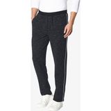COSIMERRI - Joggingbroek - Donkerblauw Melange - Fijn Gemêleerd Patroon - Ritszakken