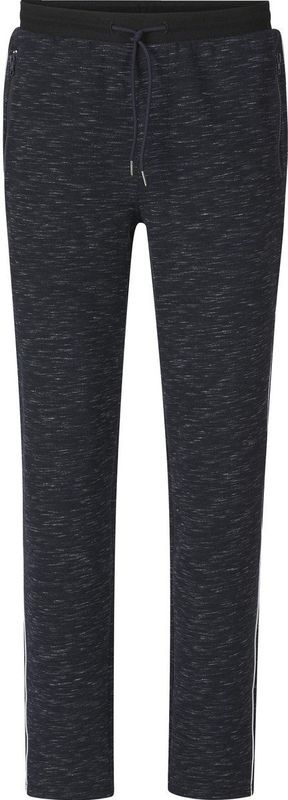 COSIMERRI - Joggingbroek - Donkerblauw Melange - Fijn Gemêleerd Patroon - Ritszakken