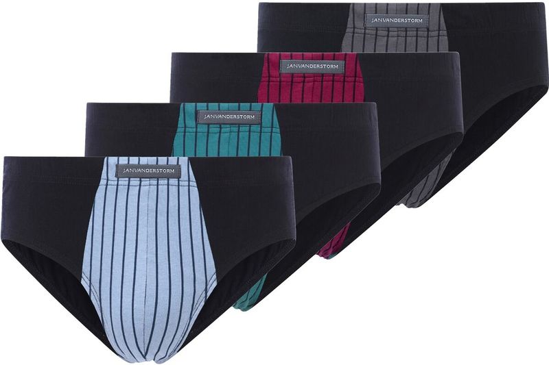 Jan Vanderstorm herren Set Van 4 Sportslips - 07 - donkerblauw