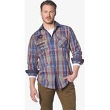 Jan Vanderstorm - DETRIK - Overhemd - Blauw - Herenmode in Grote Maten