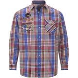 Jan Vanderstorm - DETRIK - Overhemd - Blauw - Herenmode in Grote Maten