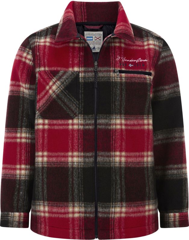 Jan Vanderstorm - FINNLEIV - Tussenjas - Rood - Casual Houthakkerslook