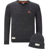 Jan Vanderstorm - RONAI - Jumper - Donkergrijs - Met Kap