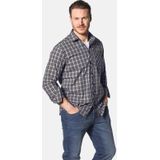 Jan Vanderstorm - Overhemd - Donkerblauw - Bjornman - Geruit - Lange Mouw