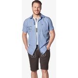 Jan Vanderstorm - KJETTIL - Overhemd - Blauw - Korte Mouwen - Comfort Fit