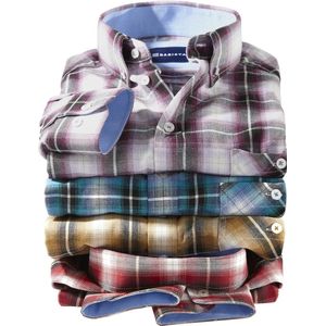 Overhemd - Lila - BARBITANTI - Geruit