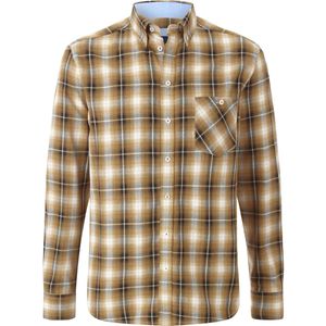 Overhemd - Geel - BARBITANTI - Geruit